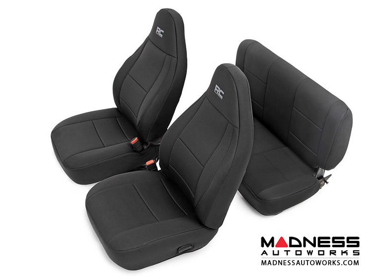 Jeep Wrangler TJ Black Neoprene Seat Cover Set - 2003 - 2006